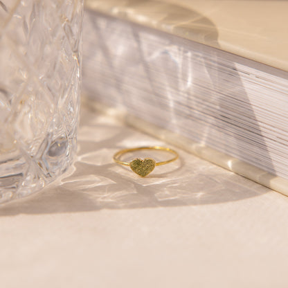 Fingerprint Heart Ring