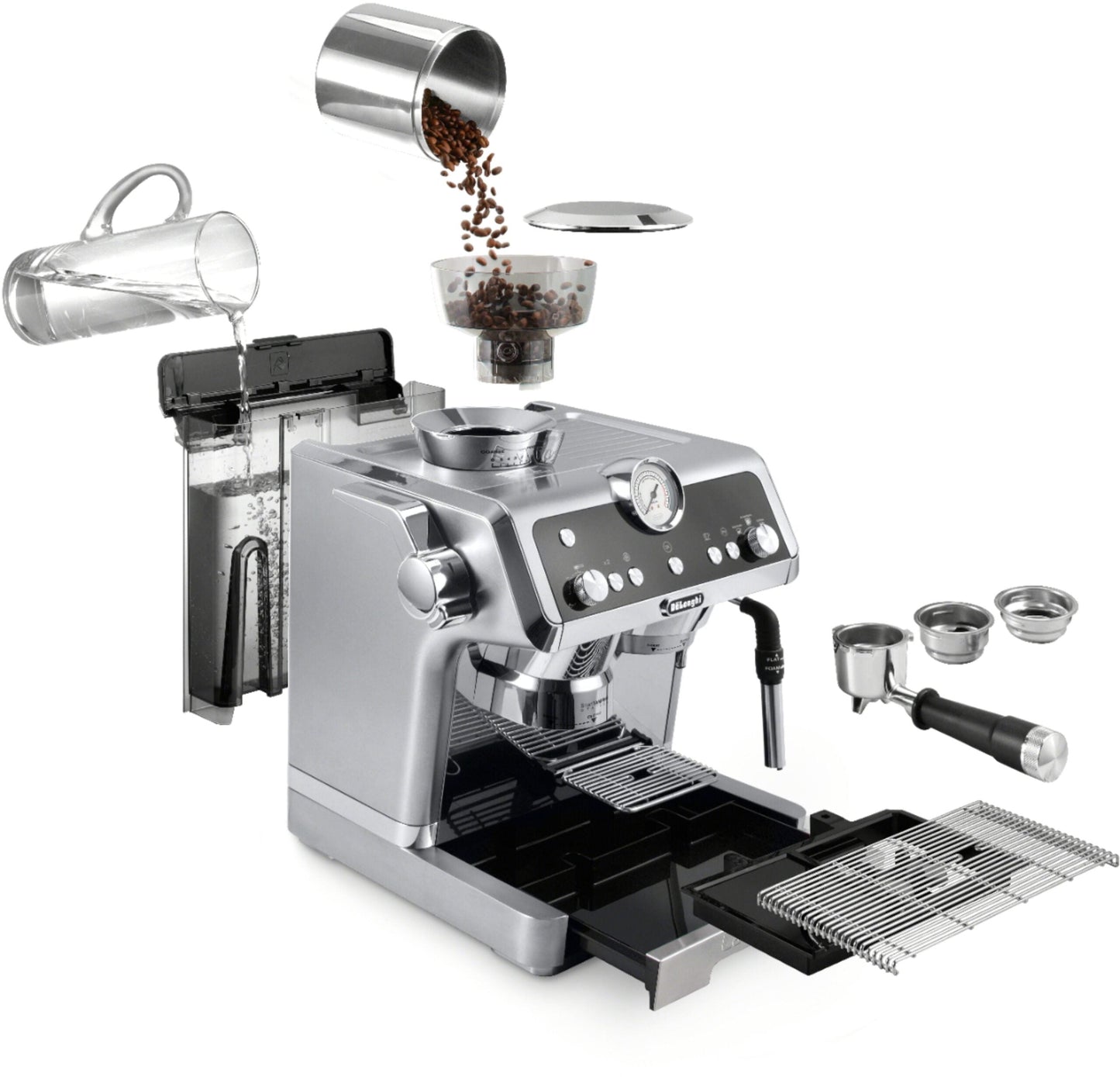 DeLonghi EC9335M La Specialista Espresso Machine With Sensor Grinder.