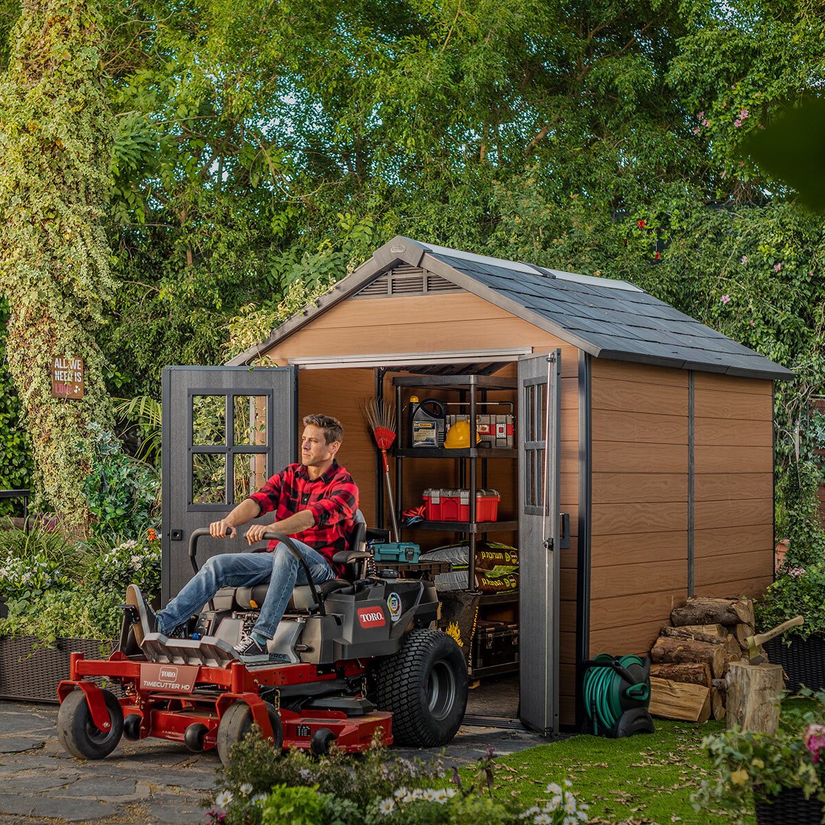 Keter Newton 7ft 6" x 9ft 5" (2.3 x 2.9m) Shed