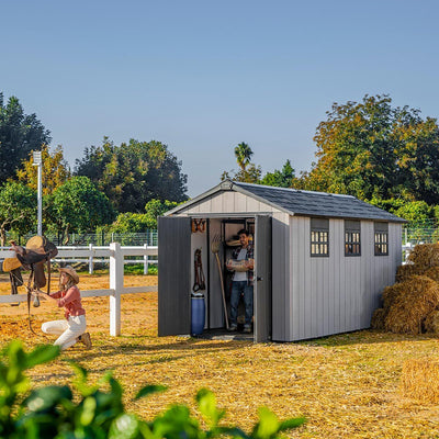 Keter Oakland 7ft 6" x 15ft 7" (2.3 x 4.7m) Outdoor Storage Shed