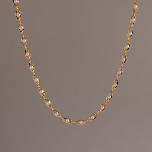 Eternity Pearl Choker Necklace