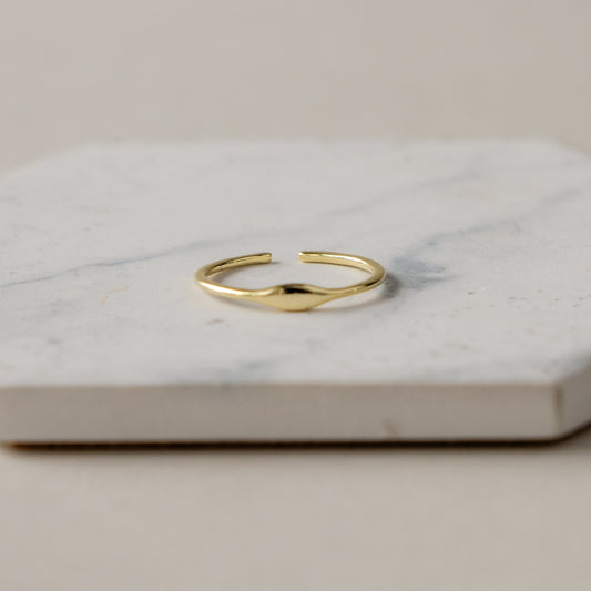 Dainty Open Signet Ring