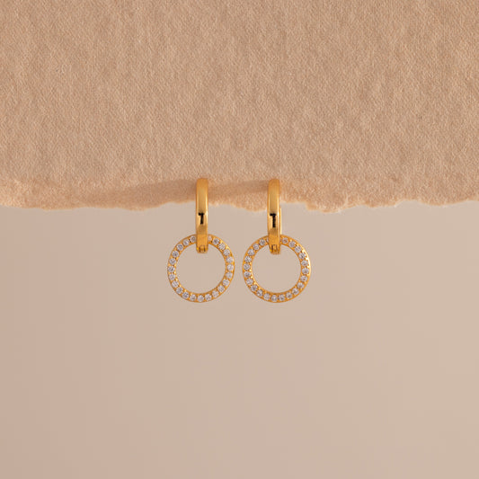 Dainty Duo Pave Huggies