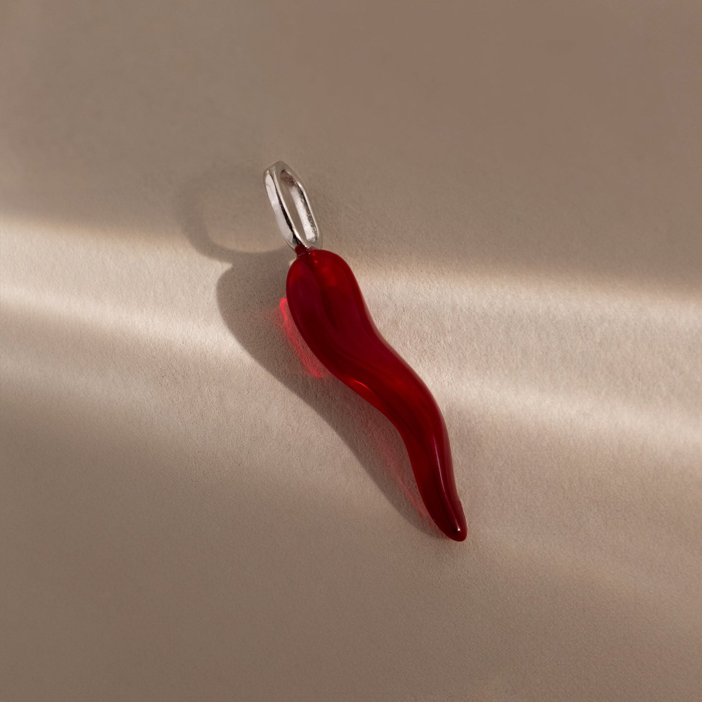 Chili Pepper Charm in Sterling Silver