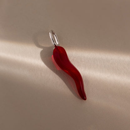 Chili Pepper Charm in Sterling Silver
