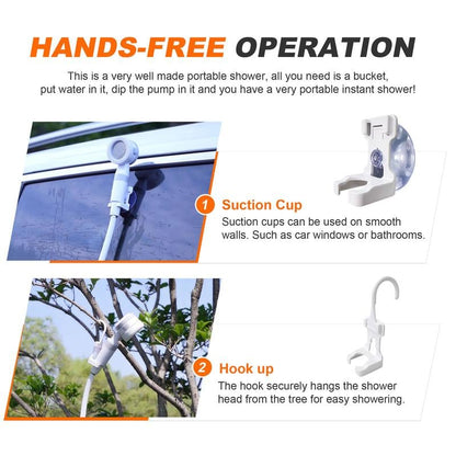 Portable Camping Shower Outdoor Camp Shower Pump