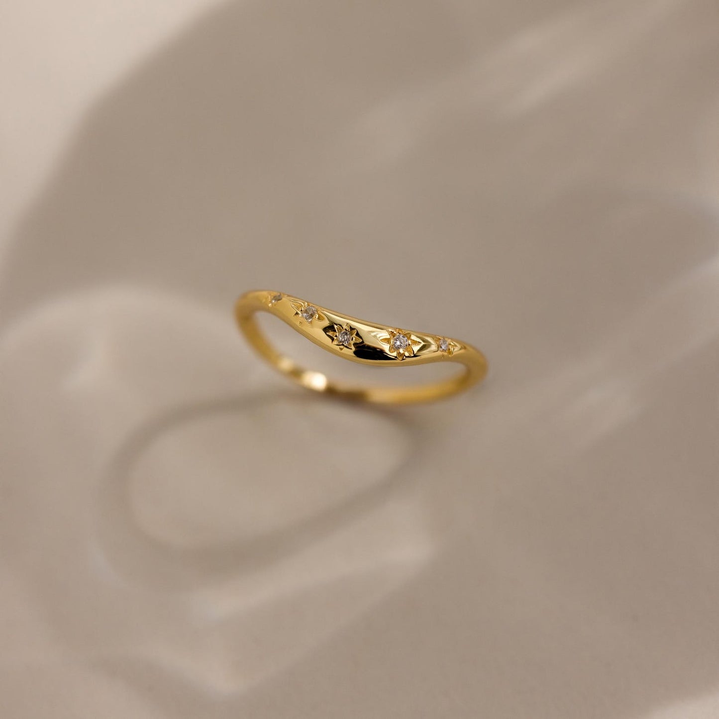 North Star Curve Dome Ring