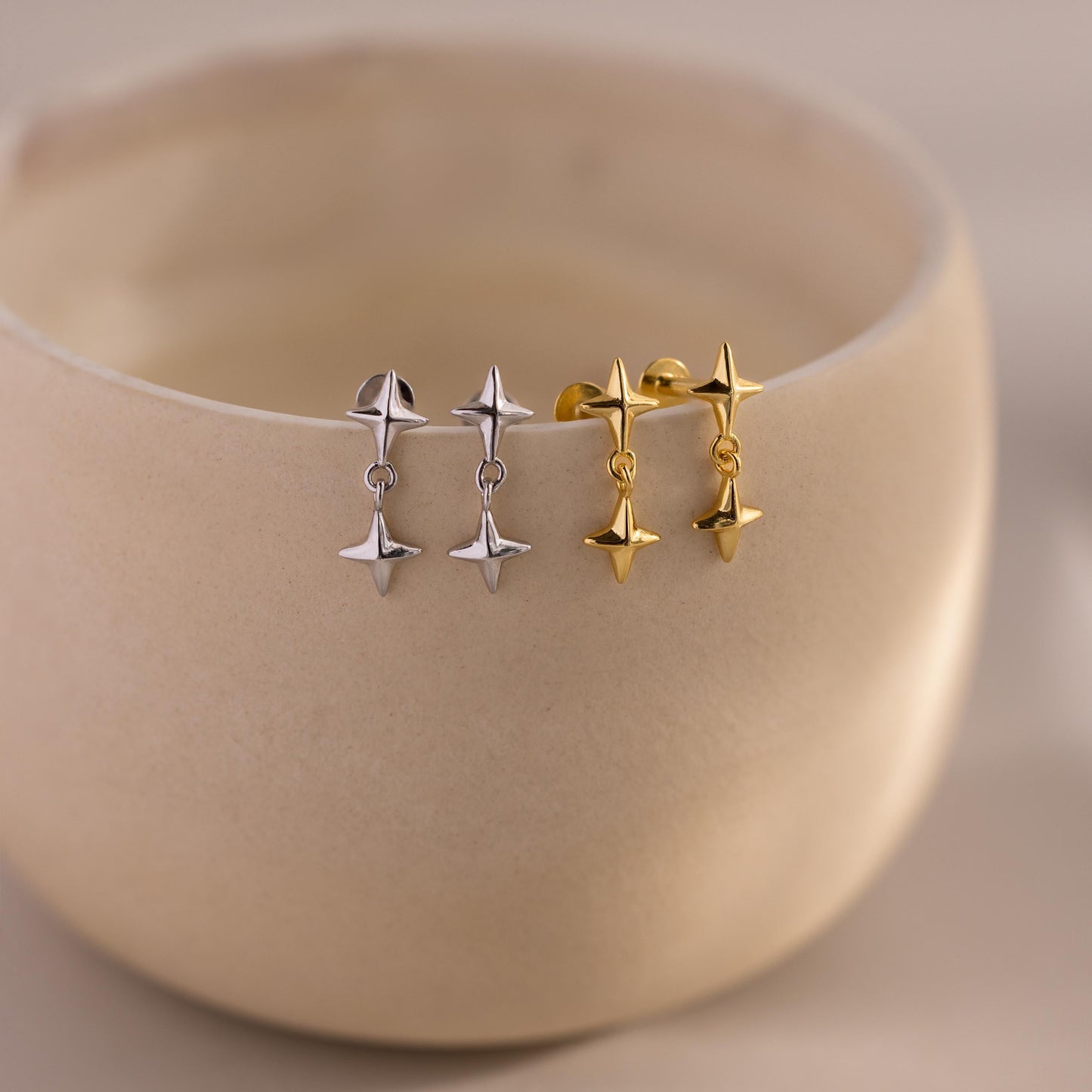 Star Drop Flatback Studs