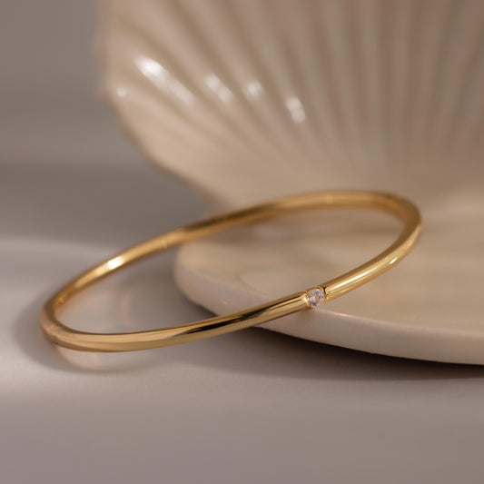 Skinny Diamond Bangle