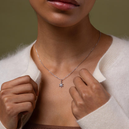 Diamond Snowflake Necklace