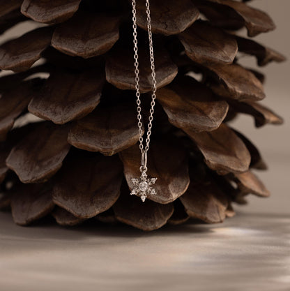 Diamond Snowflake Necklace