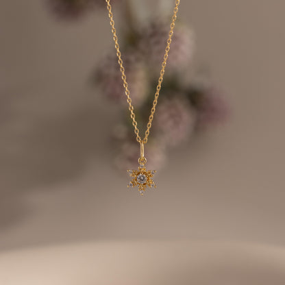 Diamond Snowflake Necklace