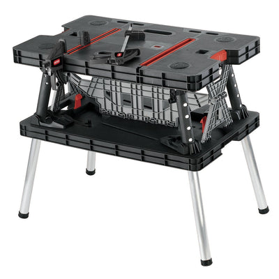 Keter Folding Worktable with Adjustable Clamps